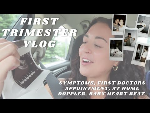 FIRST TRIMESTER VLOG | Pregnancy Fears + Anxiety,  Symptoms, Appointments, Real Feelings