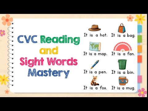 CVC Reading Practice | Sight Words for Grade 1 | It is Sentences