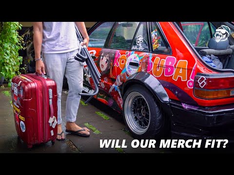 1985 MAZDA 323 BF: SUPER PRACTICAL! LOADING OUR MERCH IN USING MAZDA-SAN| 80's Car Ep. 13 #mazda#323