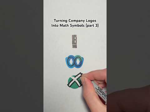 Turning Company Logos Into Math Symbols (part 3) #Shorts #companies #logos #math #maths #mathematics