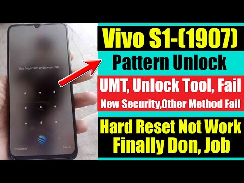 Vivo S1 Pattern Unlock, Remove UMT & Unlock Tool Fail, New Method Without Box, Dongle