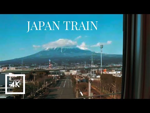 Relaxing Train Ride in Japan 🇯🇵 Shinkansen Osaka to Tokyo for Sleep & Study Sounds