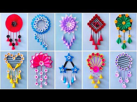 Unique Flower Wall Hanging / Quick Paper Craft For Home Decoration / new year decoration