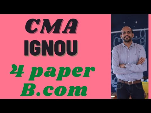 CMA & b.com IGNOU mou