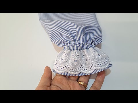 Sew sleeves with this beautiful and easy method without cutting