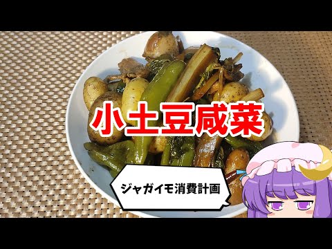 【ゆっくり料理】小土豆咸菜【ジャガイモ消費計画】