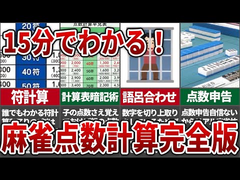 【完全版】たったの15分！誰でもわかる麻雀点数計算！