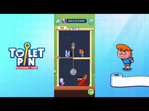 Toilet Pin: Alphabet Time Game - GamePlay Walkthrough