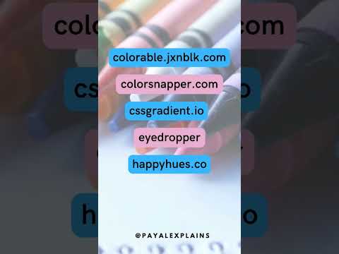 5 Best color picker tools which you can use to select colors for your animated explainer. #shorts