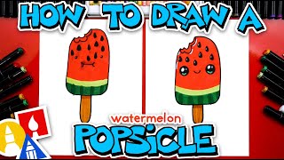 How To Draw A Funny Watermelon Popsicle