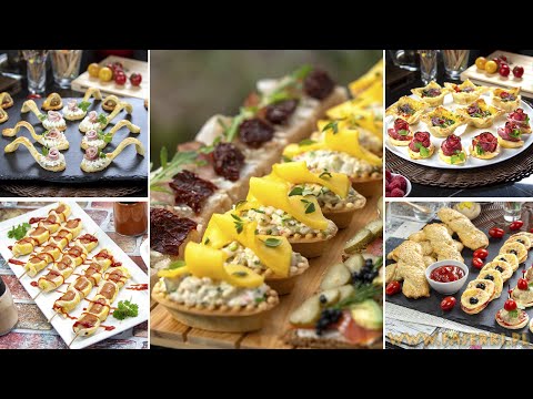 18 Fancy snacks recipes for a party at home. Catering finger food ideas for you!