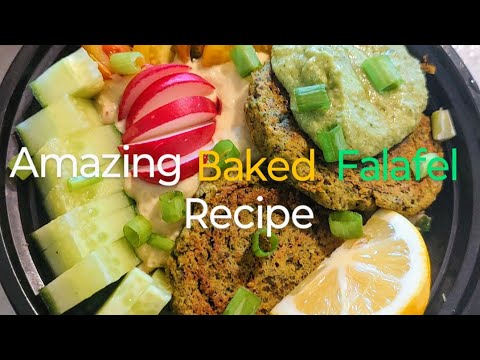 Amazing🌿High Protein Baked Falafels🍋Vegan & Gluten-Free✨