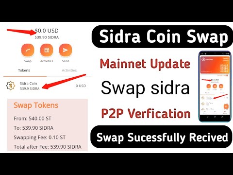 How swap sidra coin || sidra bank mainnet || sidra coin withdrwa update | sidra bank listing update