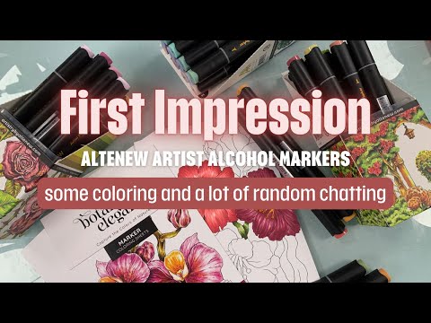 LIVE REPLAY! First Impression of Altenew Alcohol Markers