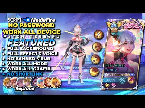 Script Skin Fanny Valentine Heart Afloat No Password Mediafire | Full Effect & Voice - Patch Terbaru