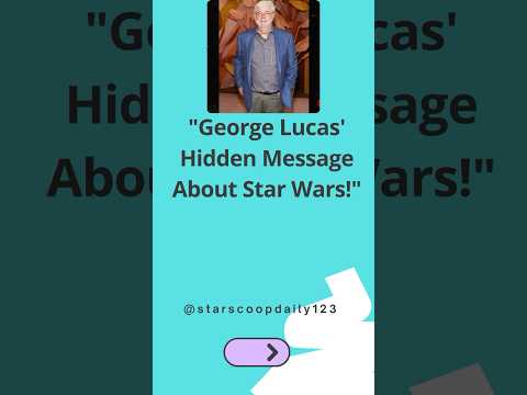 George Lucas' Hidden Message About Star Wars! #GeorgeLucas#StarWarsLegacy#DisneySequelDebate