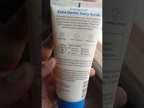 Cetaphil Extra Gentle Daily Scrub Review #skincareroutine #CetaphilDailyFacialCleanser