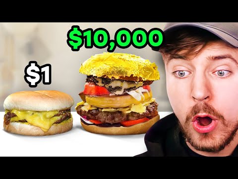 $1 Burger vs $10,000 Burger!