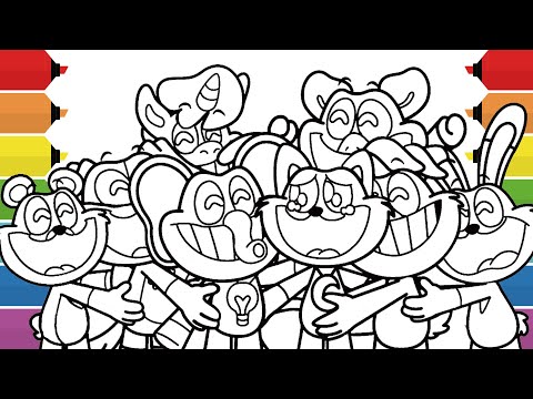 Smiling Critters New Coloring Pages | Coloring Poppy Playtime Chapter 3 | NCS Music