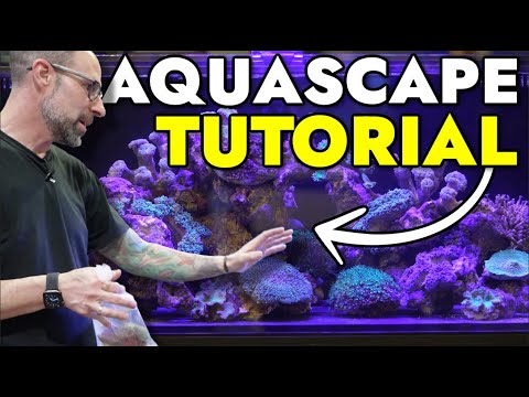 Aquascape Tutorial: 47 Gallon Saltwater Aquarium Scape & Coral Placement by Jeff Senske of ADG