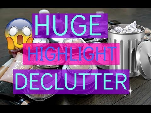 DECLUTTERING 100+ HIGHLIGHTERS | HIGHLIGHT COLLECTION