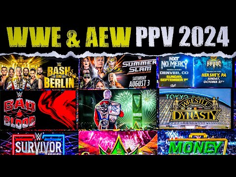 WWE And AEW All PPV & Special Events 2024 | July - December | AEW & WWE Schedule 2024