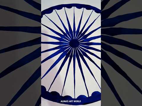 Republic Day Drawing 🇮🇳 / Flag painting #shorts #youtubeshorts #republicday