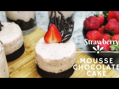 Strawberry Mousse Chocolate Cake