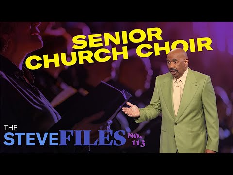 Holy Hilarity: Steve Harvey Takes on the Senior Church Choir! 🎤😂