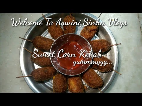 Sweet Corn Kebabs.. Yummy and crispy made by my Vadina...