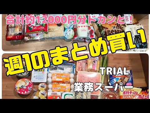 【まとめ買い】ズボラ主婦/週1のまとめ買い/ストレス発散🔥節約生活💸購入品紹介🛒𓈒𓂂𓏸