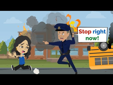 Nora burned down the school! | Easy English conversation practice | Nora English