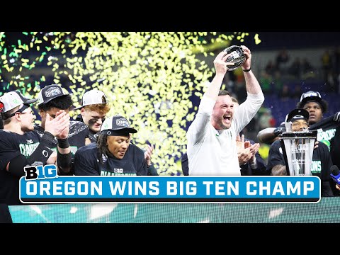 Oregon Wins 2024 Big Ten Championship; Hear From Dan Lanning, Dillon Gabriel, Nikko Reed & More