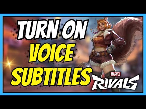 How to Turn on Voiceover Subtitles in Marvel Rivals