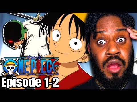 FIRST TIME WATCHING ONE PIECE | NON ONE PIECE REACTS TO ONE PIECE EPISODES 1 & 2! 😳