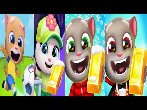 Talking Tom Gold Run New Update Christmas VS Halloween VS Restore The Planet SOCCER WORLD EVENT 2024