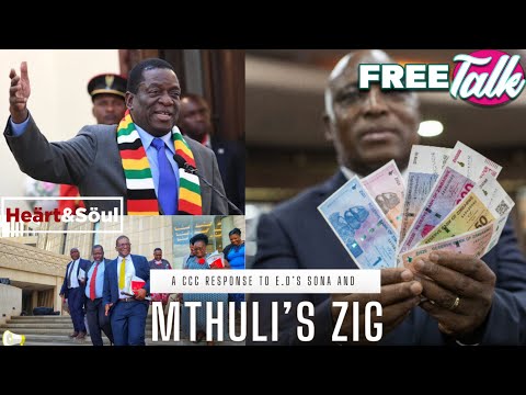 A CCC response to E.D Mnangagwa's S.O.N.A and Mthuli's ZiG -  #freetalk