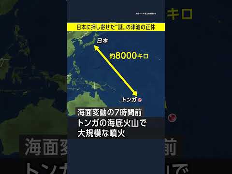 日本に押し寄せた不思議な津波の正体とは？／トンガ大規模噴火