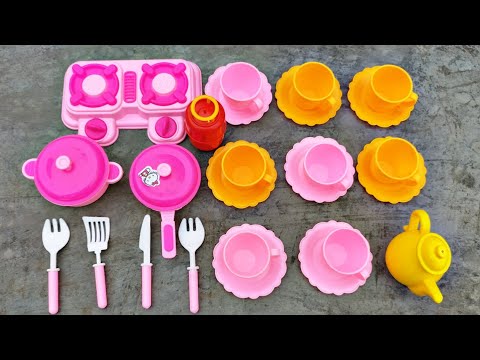 Diy unboxing amazing mini plastic kitchen set@existclay @miniclay5092