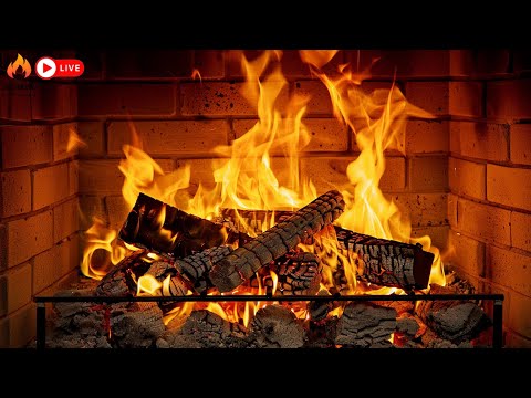 Gentle Fireplace Sounds🔥Crackling Logs for Peaceful Moments