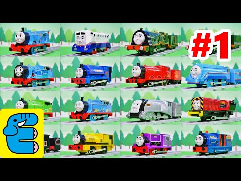 Trackmaster Thomas & Friends Strongest Engine #1 Who is the strongest with 44 trains? [English Subs]