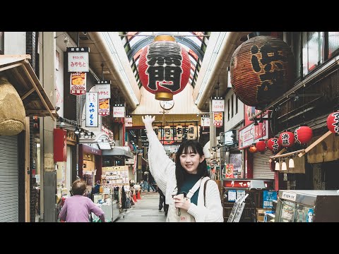 【大阪旅遊】黑門市場美食散步🐟現烤大牡蠣、在地關東煮、黑門大判燒、老牌喫茶店｜關西大阪自由行｜實彩子Misako