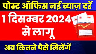 Post office New Interest Rates from 1 December 2024 | Post office Latest Interest Rates 2024