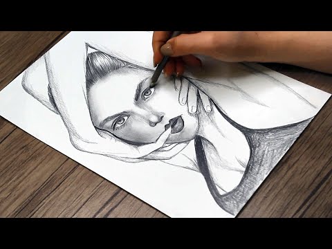 Pencil Drawing of a Girl Face | How to Draw Step by Step | Drawing Tutorial