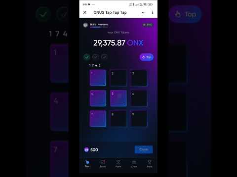 Onus tap tap tap secret code July 23 #Tap2Earn #Airdrop #ONUS