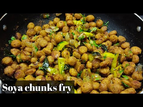 Simple and tasty Soya chunks fry recipe || Meal maker fry recipe