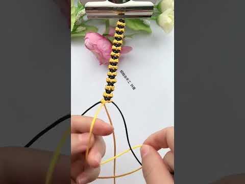 Butterfly braiding skills sharing Simple braiding bracelet tutorial Bracelet braiding tutorial B