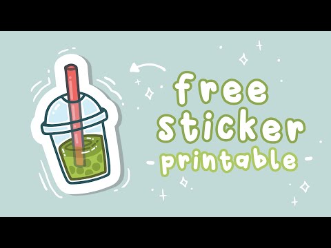 Free Printable Sticker Sheet ★ (freebie papercraft) ★ 🌱