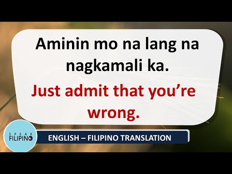 COMMONLY USED FILIPINO Phrases! #20 (English-Tagalog)