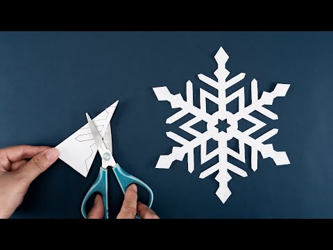 How to make Snowflakes out of paper | Paper Snowflake #81 | Christmas Decorations